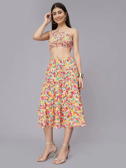 Spring Floral Two Piece Set
