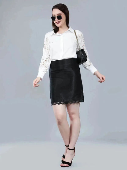 Lace Sleeves Shirt