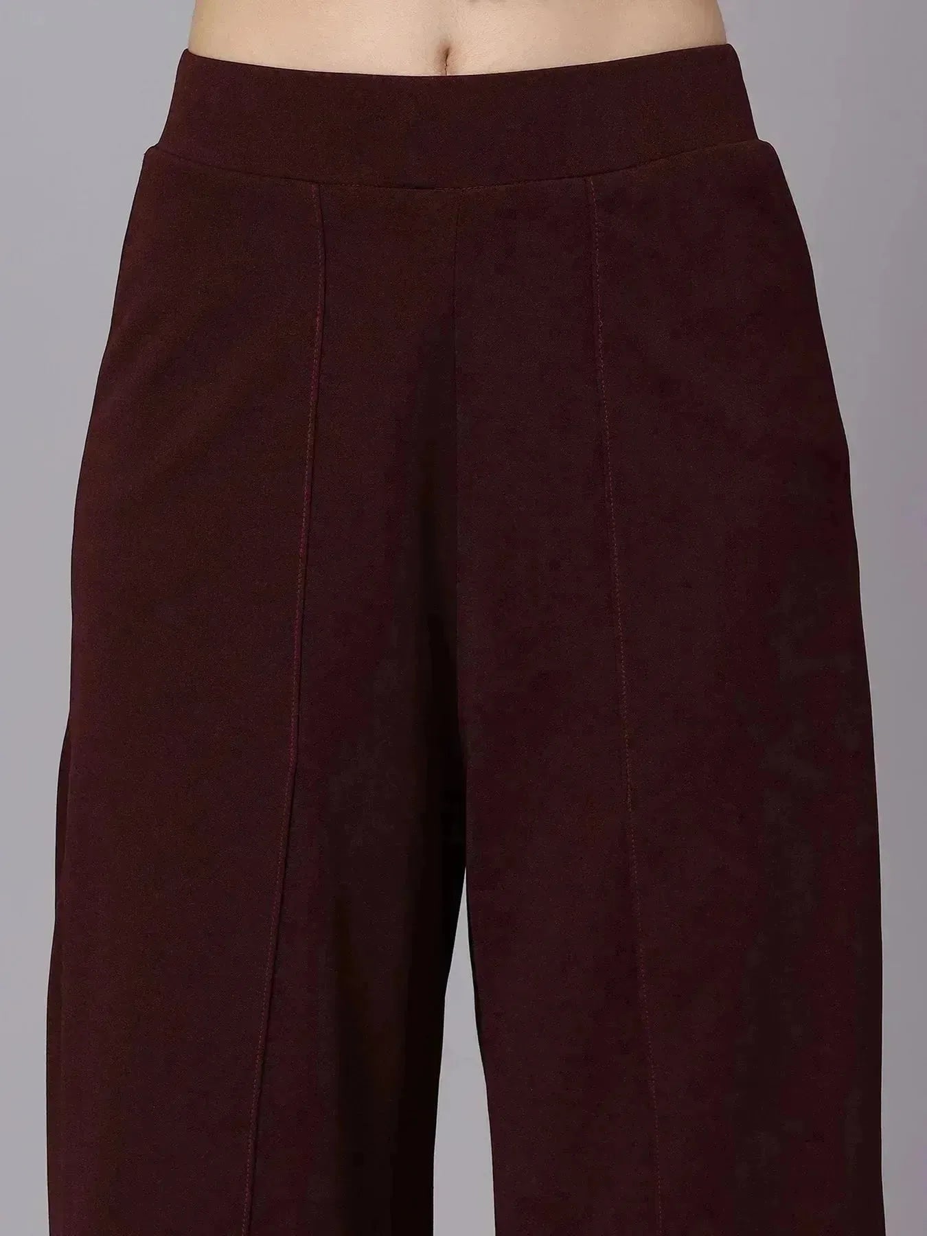 Front Overlap Slit Pants