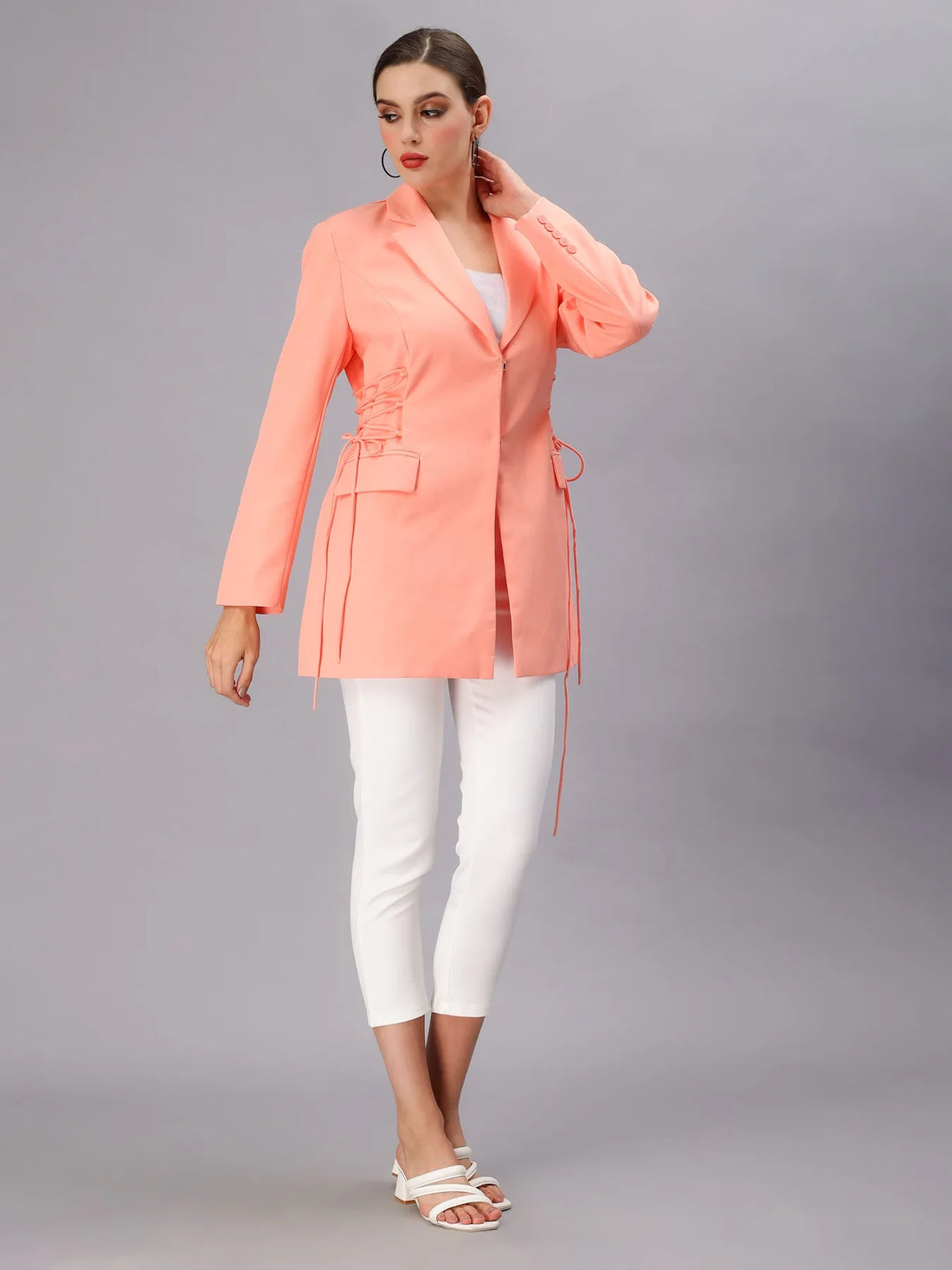 Criss-Cross Oversized Blazer