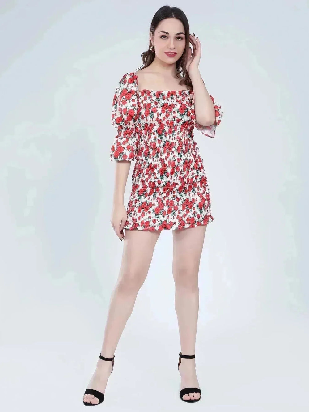 Floral Fitted Dress
