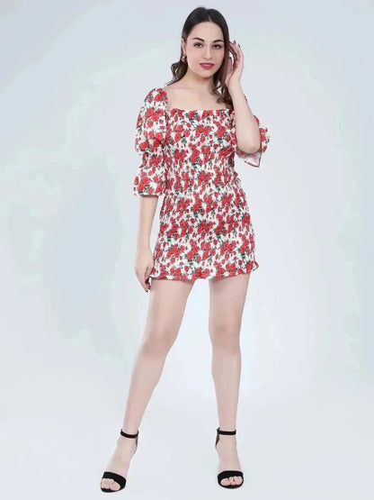 Floral Fitted Dress