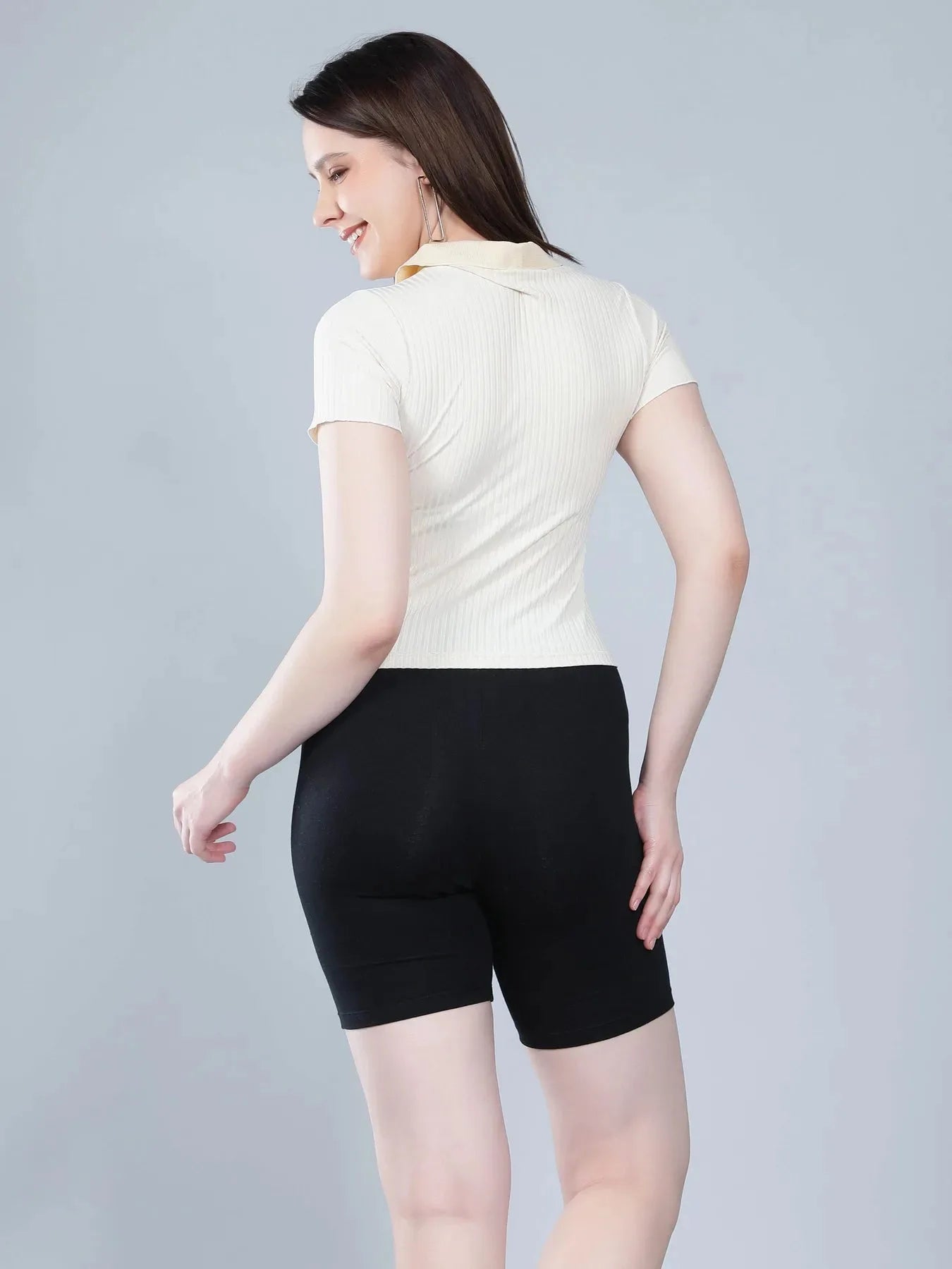 Heart Button Knitted T-shirt