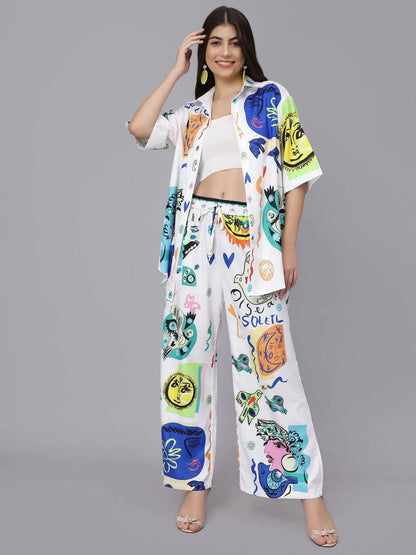 Sunburst Serenade Printed Two Piece Set