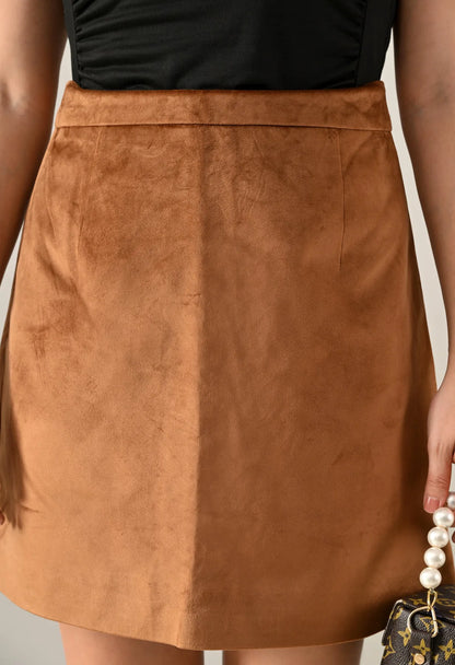 Salnor Suede Mini skirt