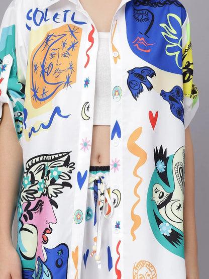 Sunburst Serenade Printed Two Piece Set