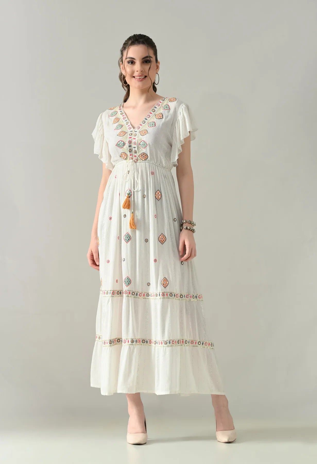 Mirror Charm Maxi Dress