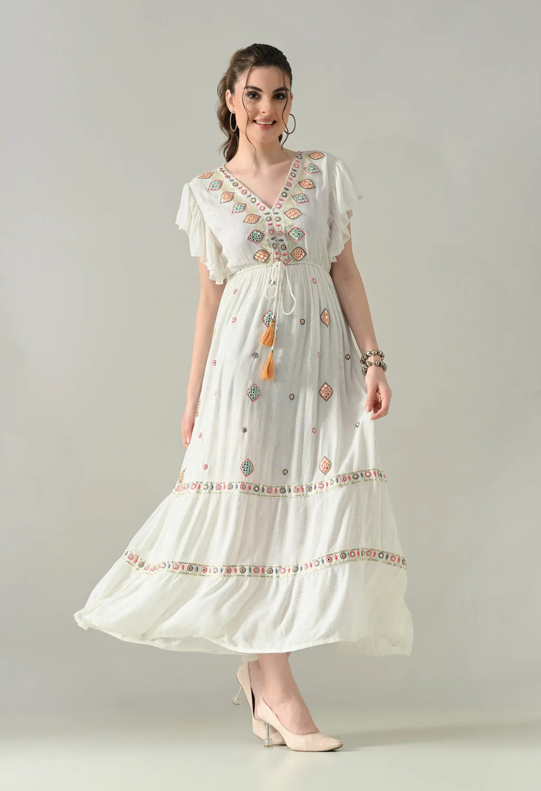 Mirror Charm Maxi Dress