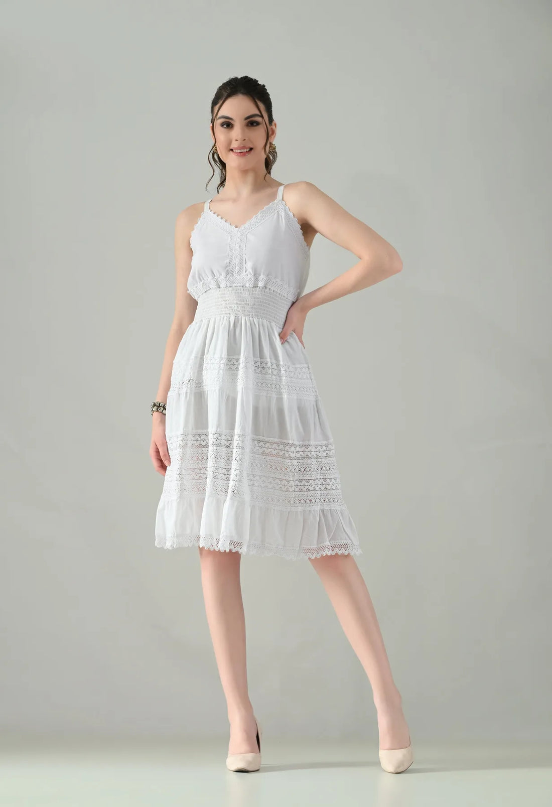 Lace Meadow Cotton Dress