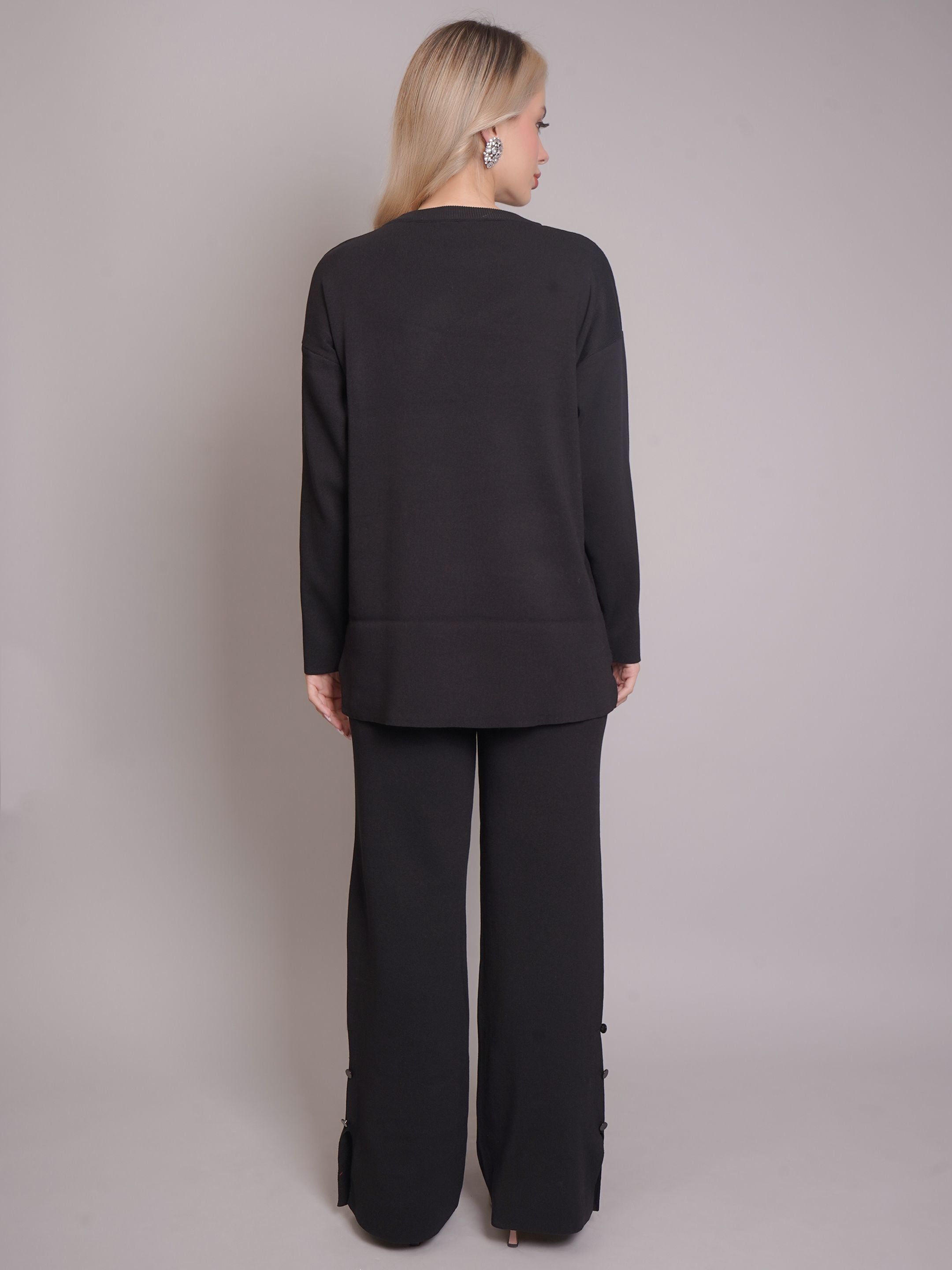 Buttoned Two-Piece Set
