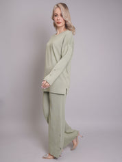 Buttoned Two-Piece Set