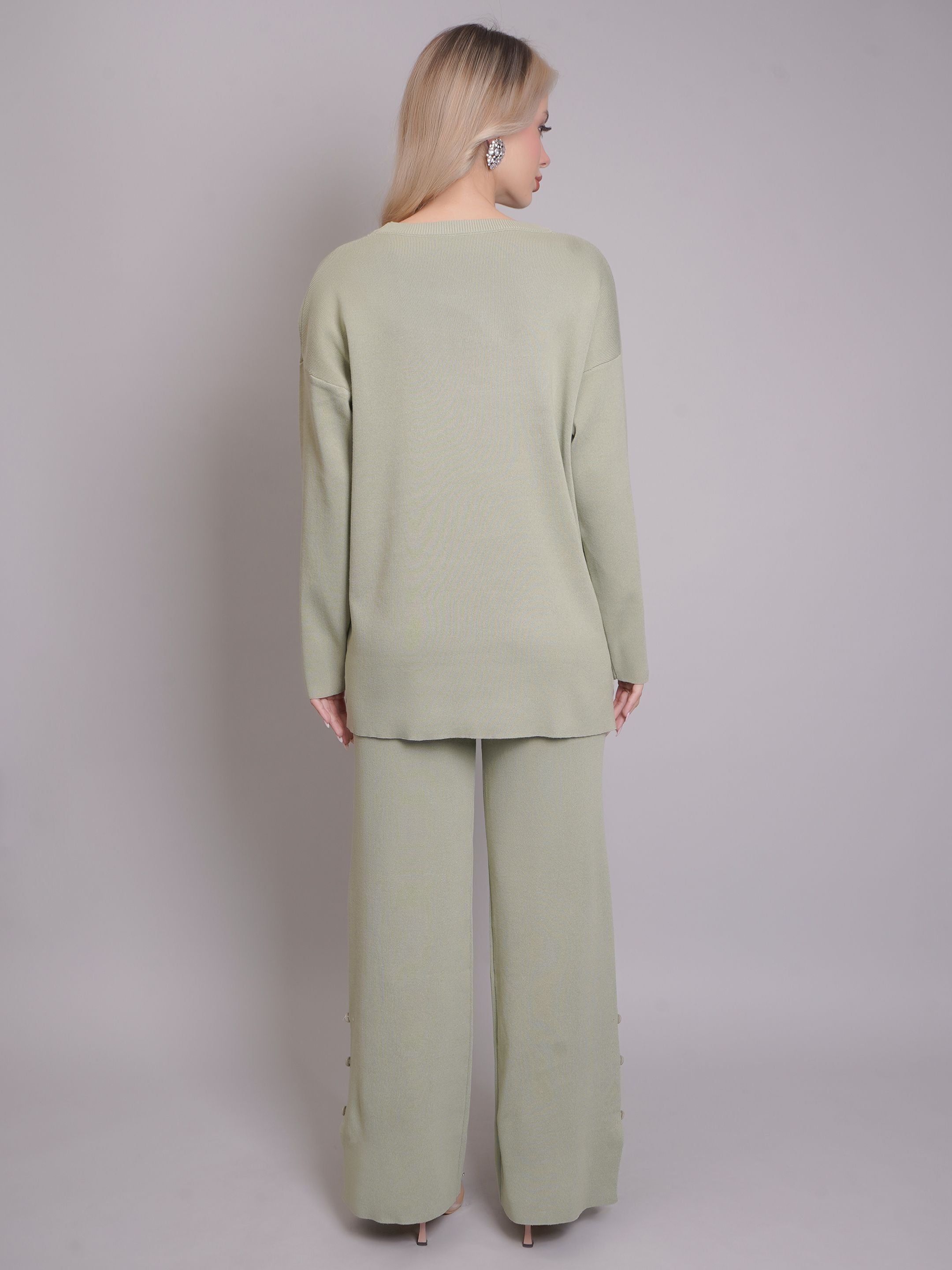 Buttoned Two-Piece Set