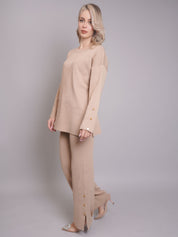 Buttoned Two-Piece Set