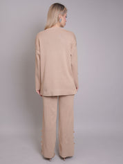 Buttoned Two-Piece Set