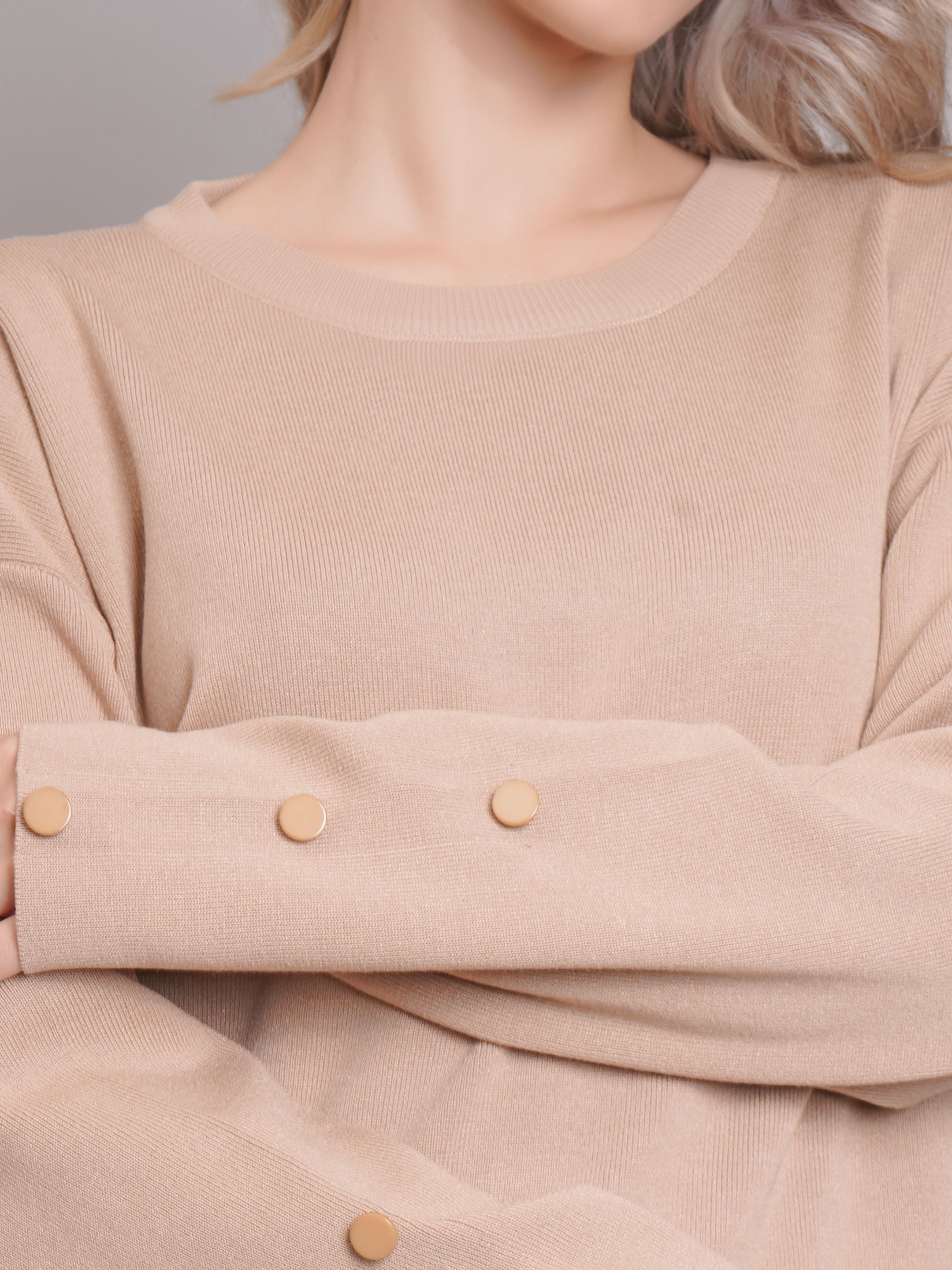 Buttoned Two-Piece Set
