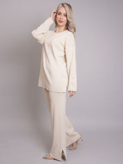 Buttoned Two-Piece Set