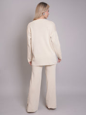 Buttoned Two-Piece Set