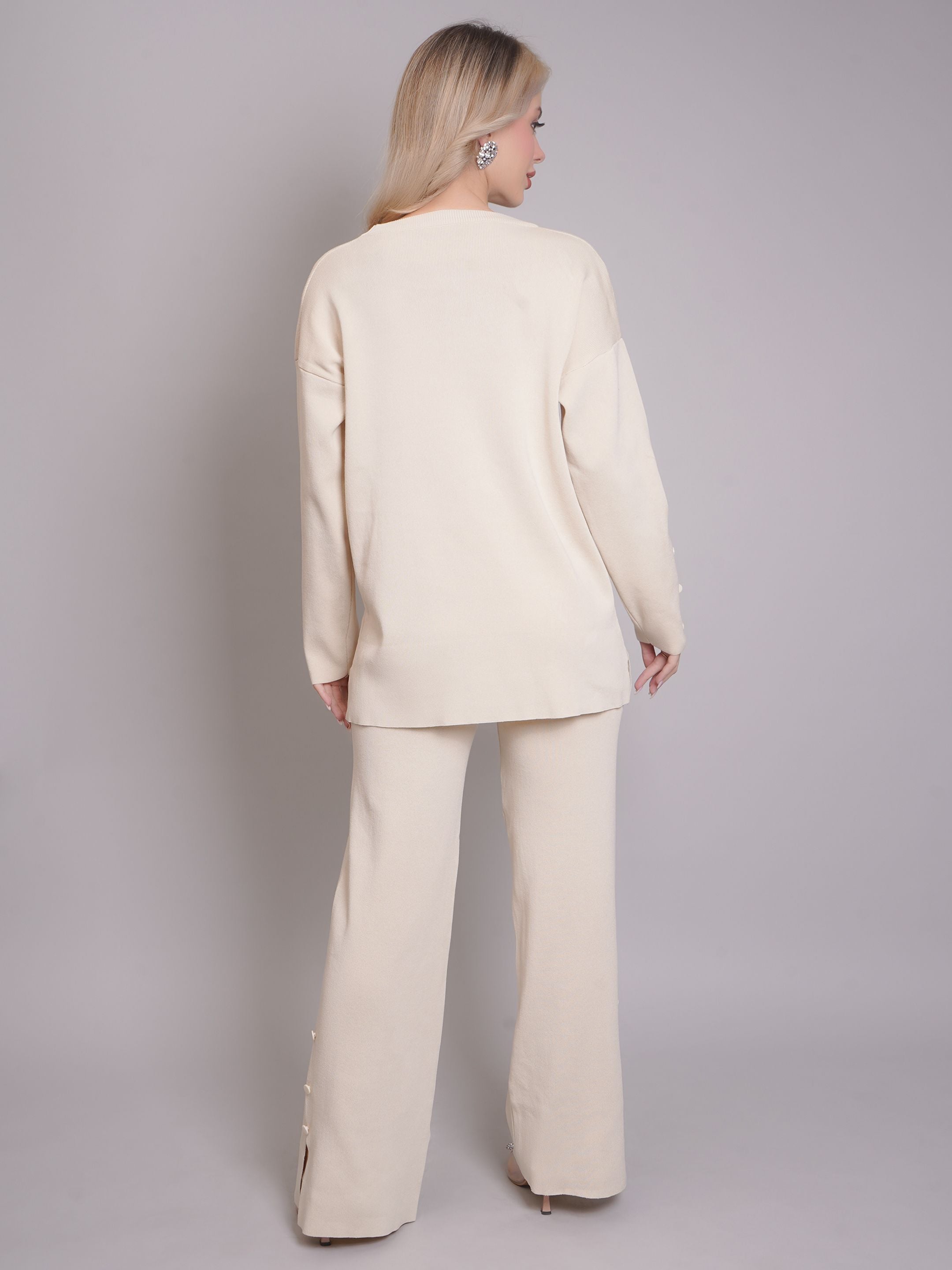 Buttoned Two-Piece Set