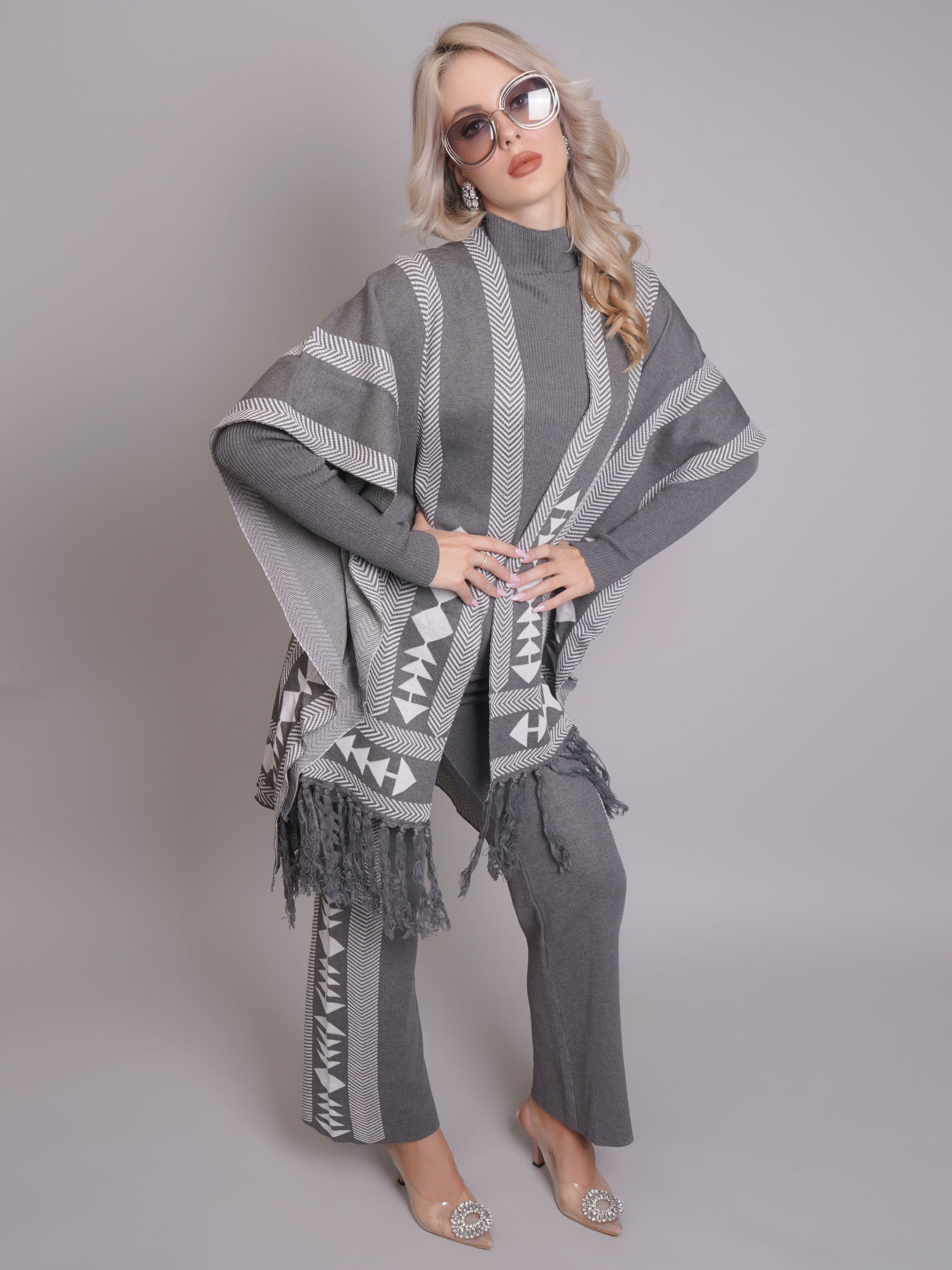 Aztec Printed Three Piece Set