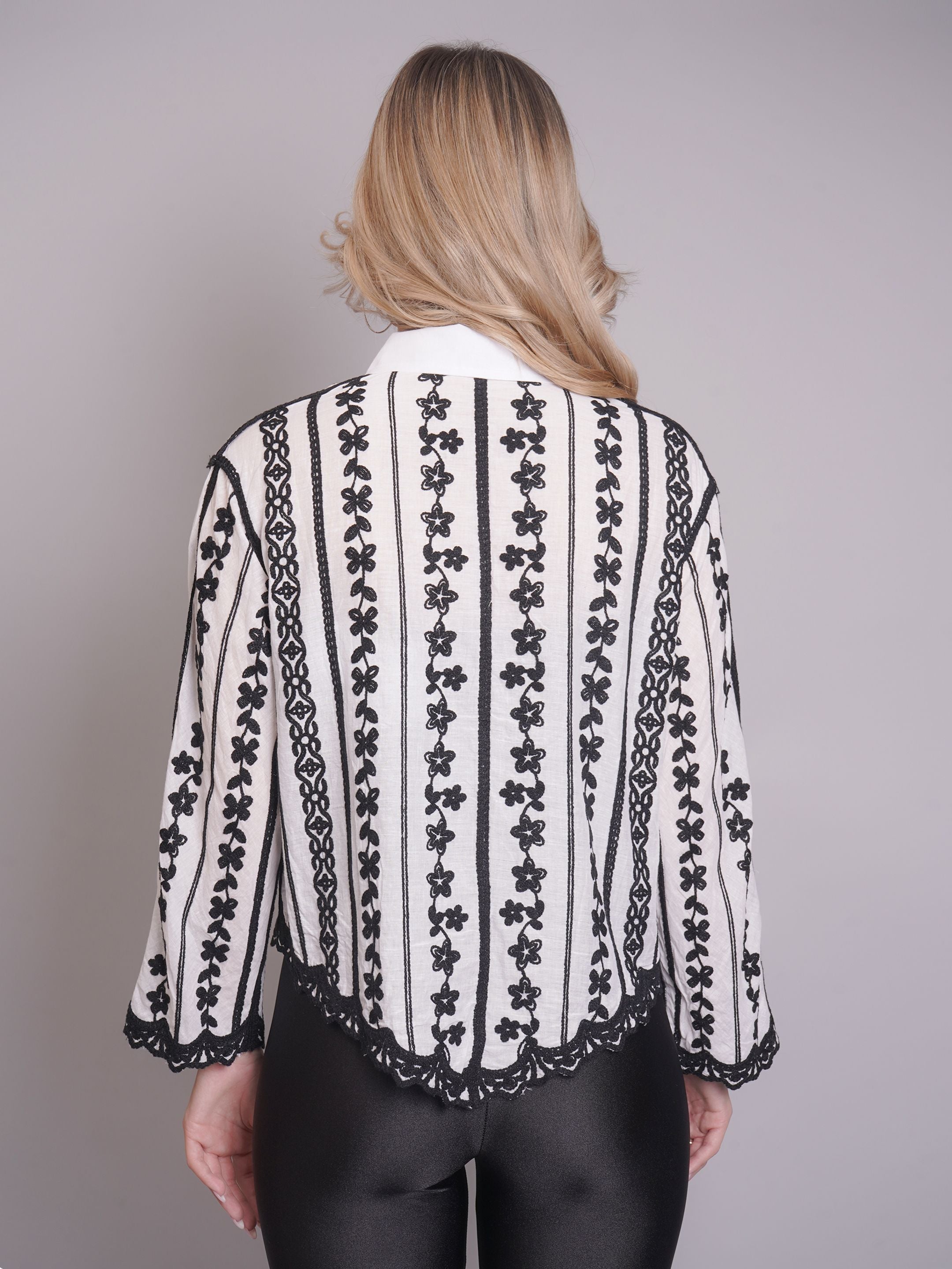 Chain Stitch Embroidered Shirt