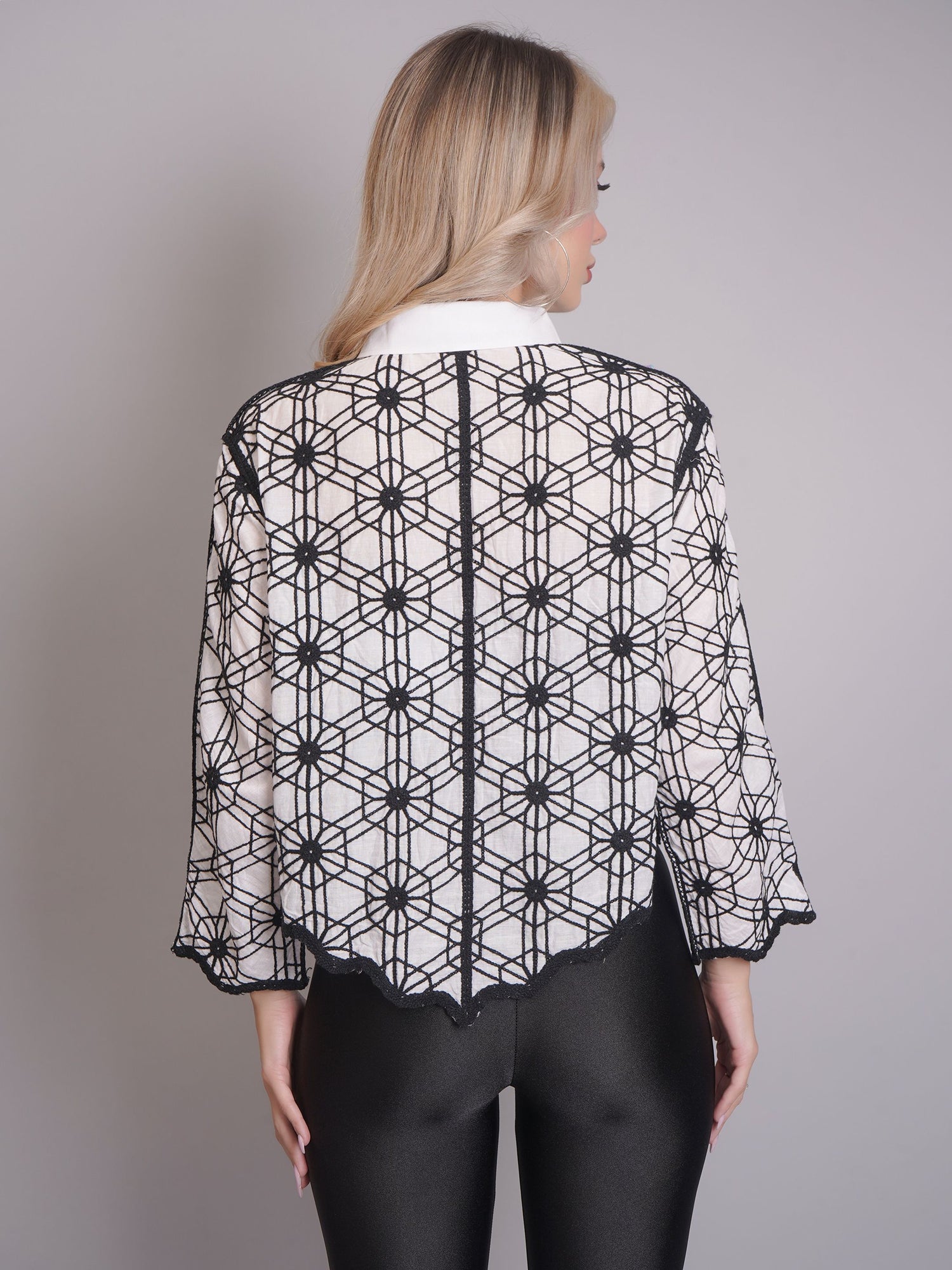 Chain Stitch Embroidered Shirt