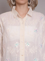 Chain Stitch Embroidered Shirt