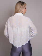 Chain Stitch Embroidered Shirt