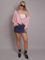Chain Stitch Embroidered Shirt