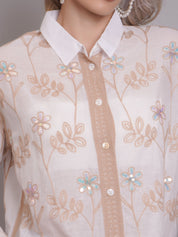 Chain Stitch Embroidered Shirt