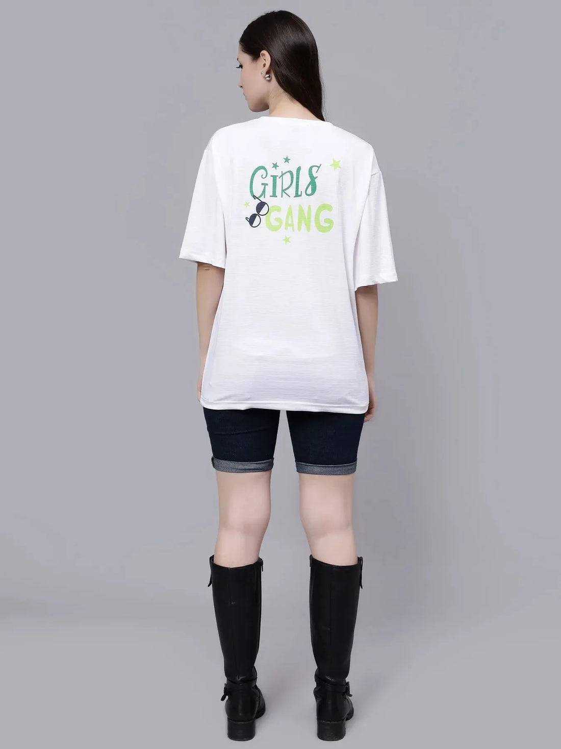 Girl Gang Graphic Oversized T- Shirt