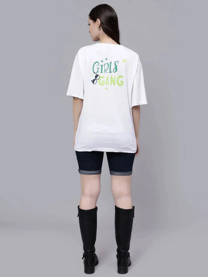 Girl Gang Graphic Oversized T- Shirt