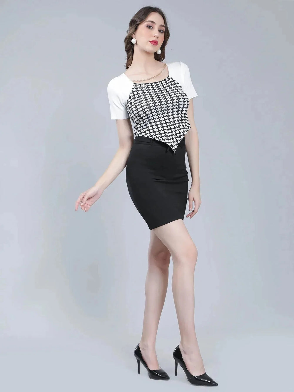 Herringbone Knitted Top