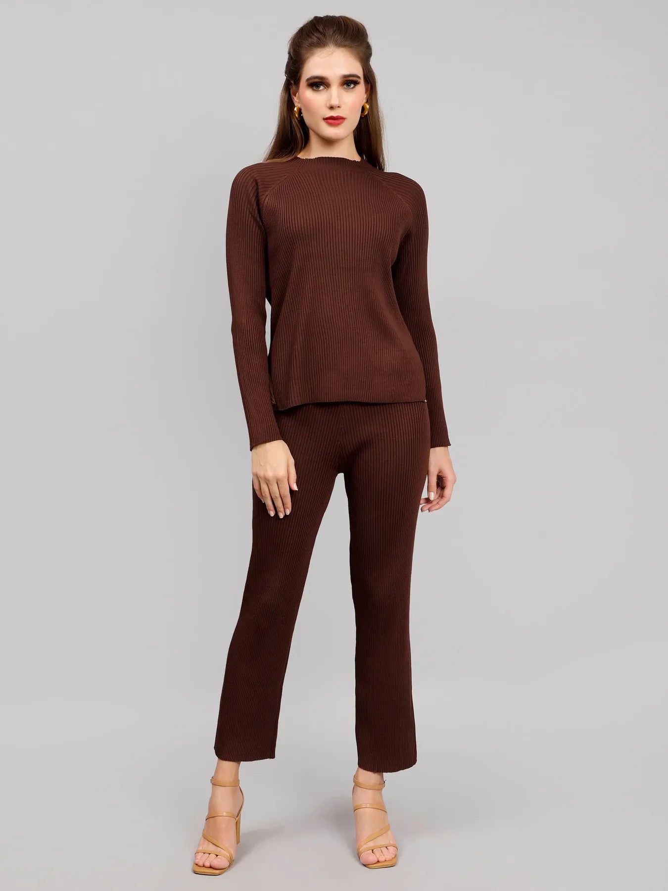 Casual Knitted Two Piece Set