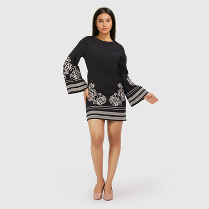 Embroidered Short Dress