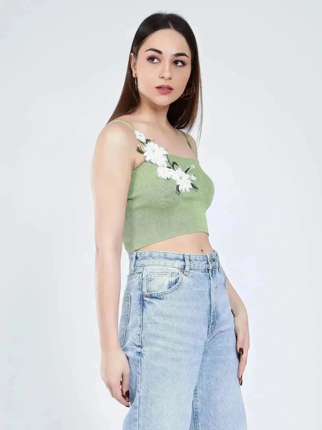 Floral Appliques Cami Top