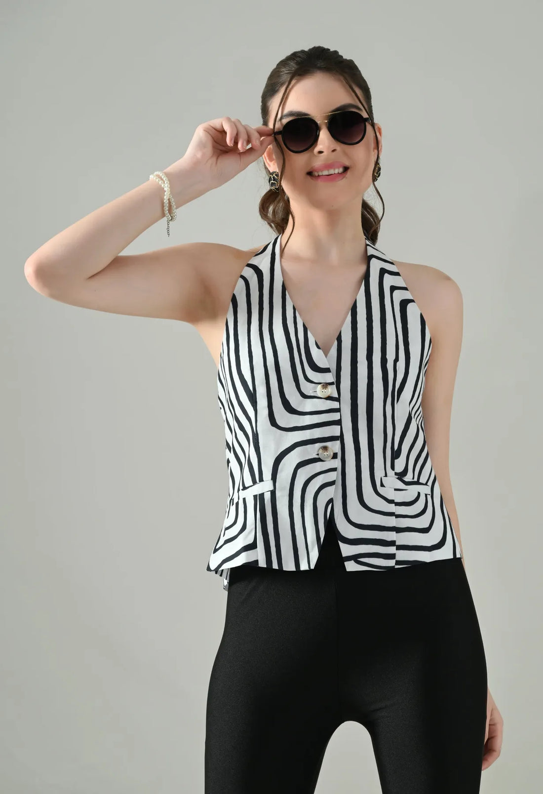 Backless Charm Halter Top