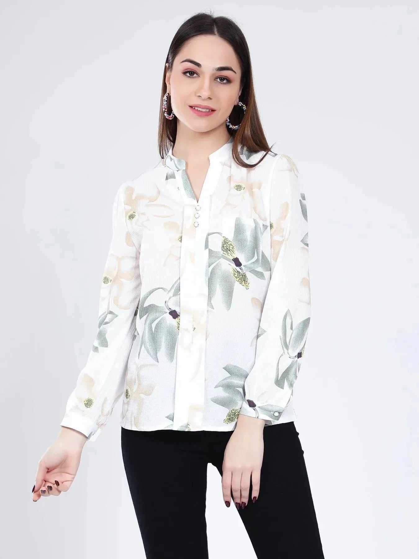 Water Colour Flower Blouse