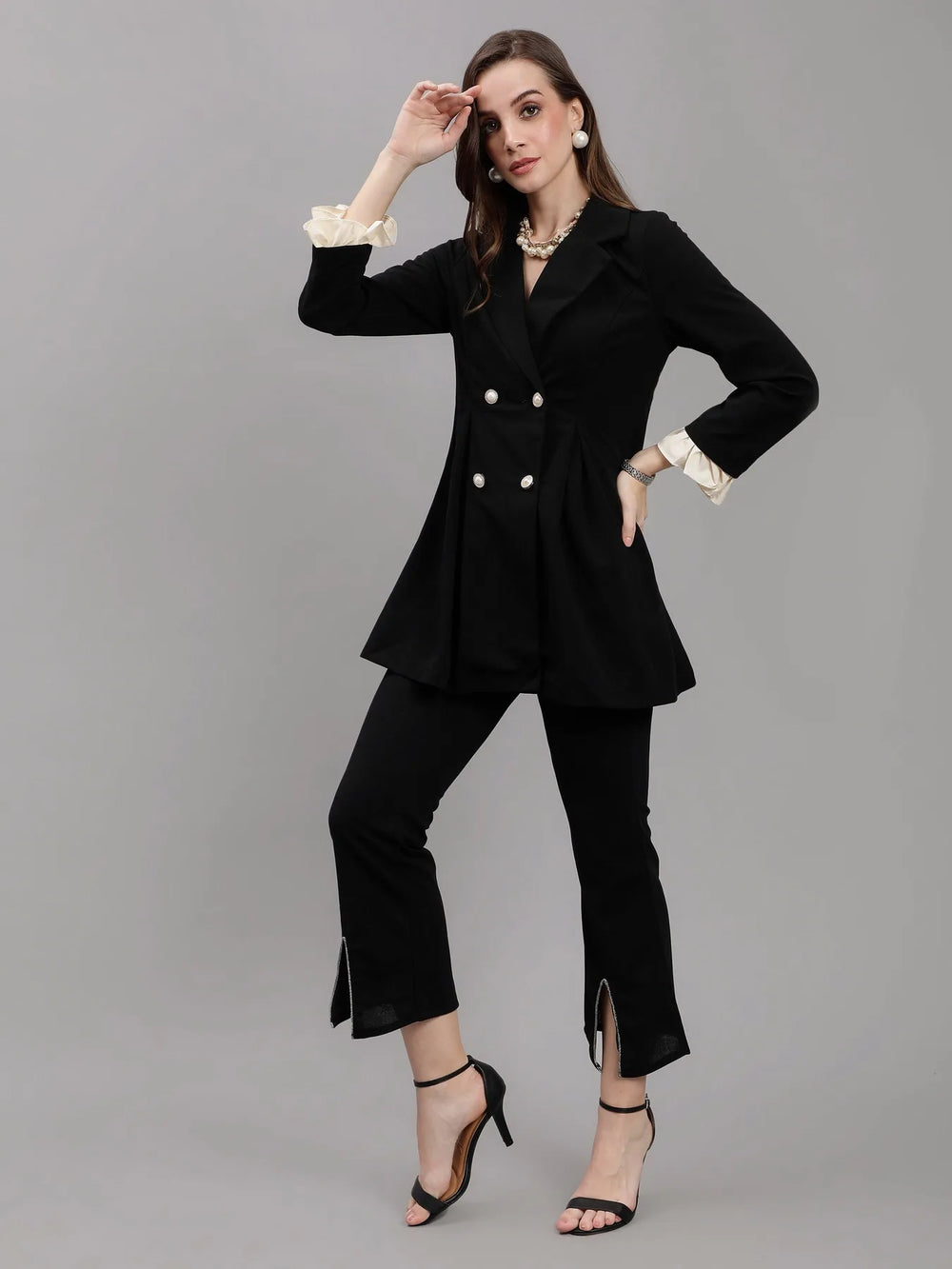 Long Blazer and Pant Set