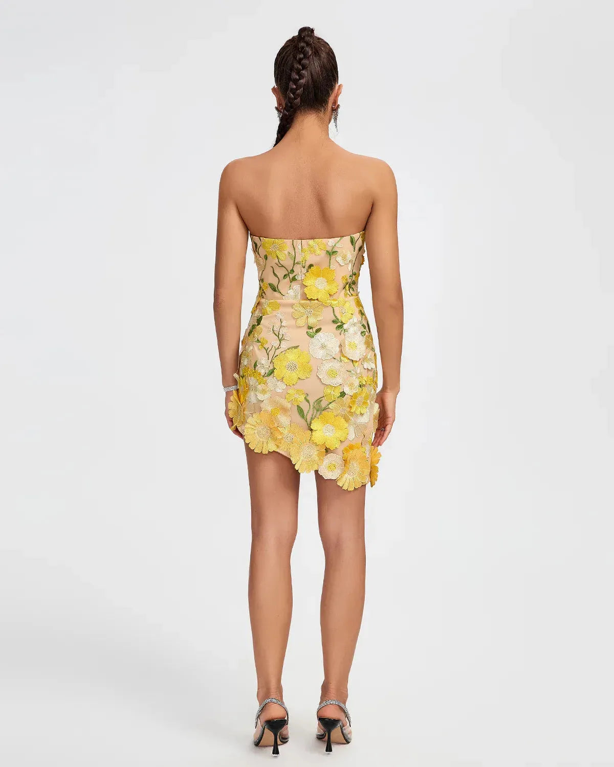 3D Floral Mini Dress