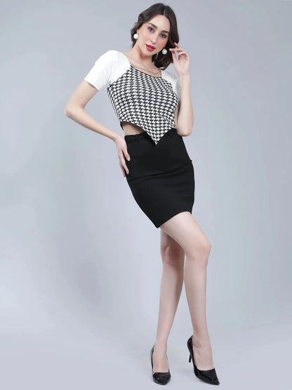 Belted Short Skirt