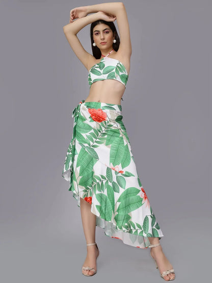 Boho Floral Two Piece Set