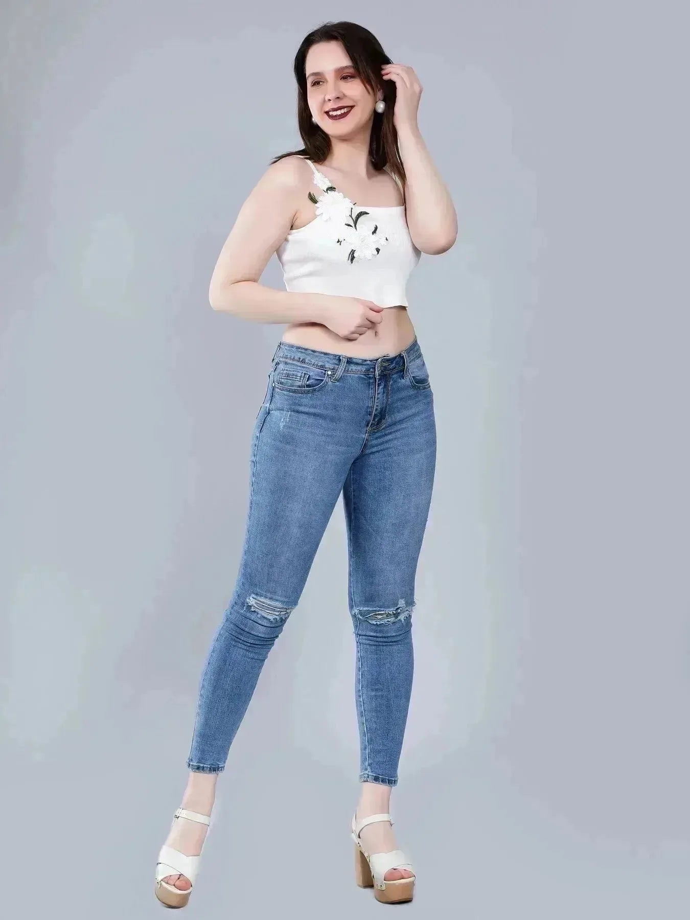 Floral Appliques Cami Top