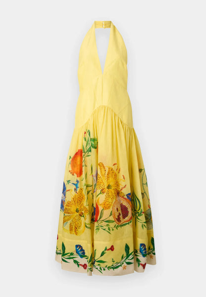 Halter Neckline Maxi Dress