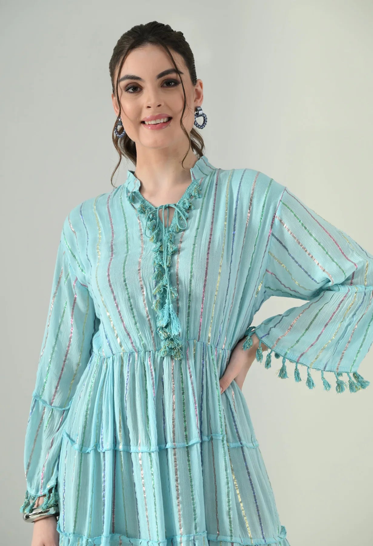 Lurex Charm Short Dress