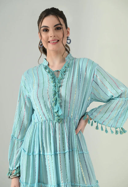 Lurex Charm Short Dress