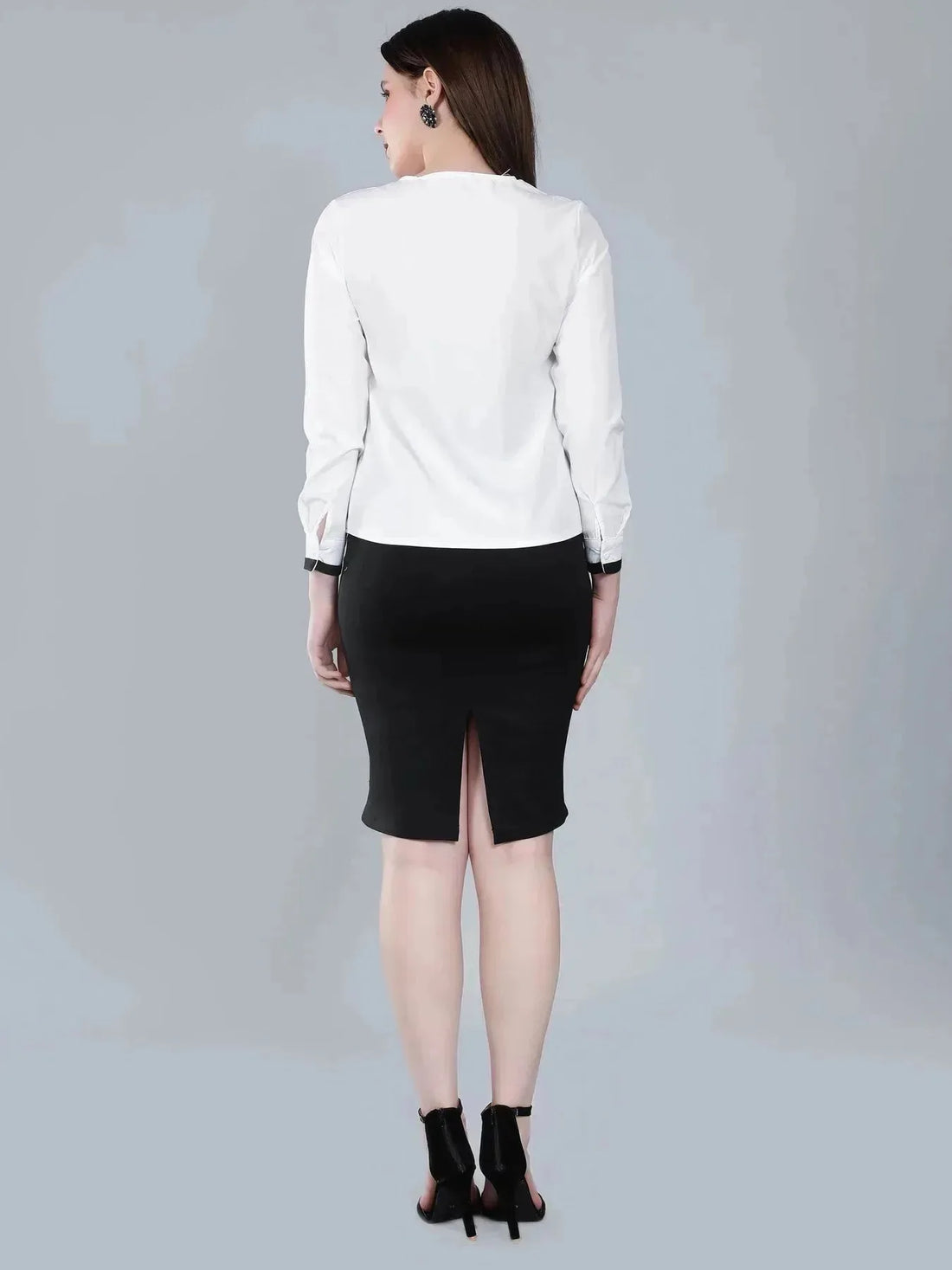 Asymmetrical Collar Blouse