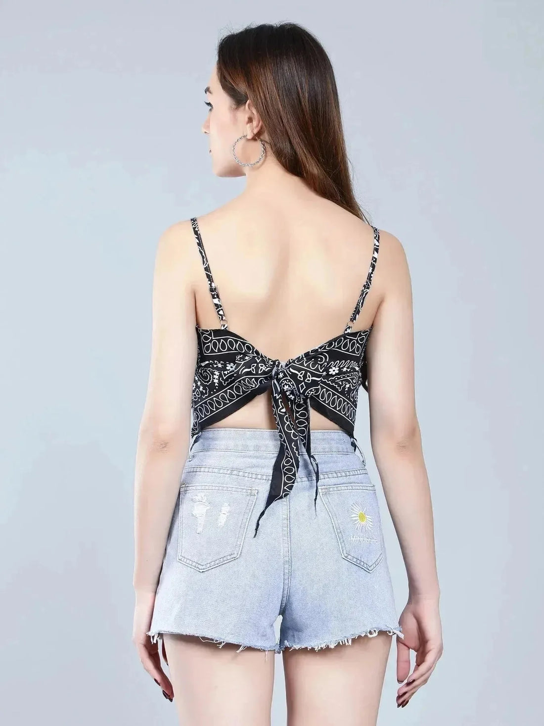 Backless Scarf Top