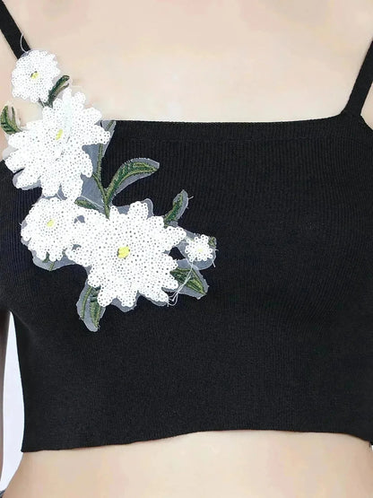 Floral Appliques Cami Top