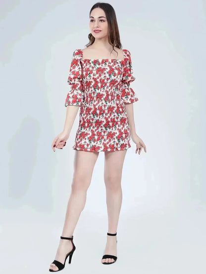 Floral Fitted Dress