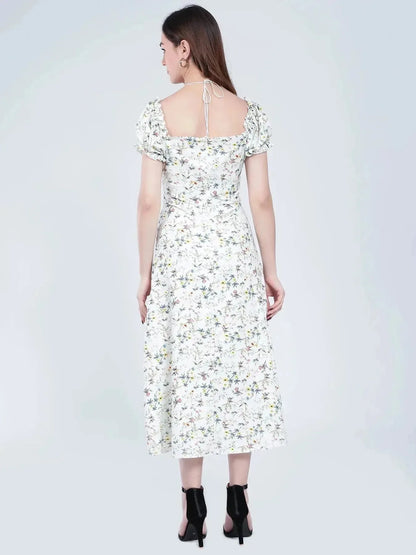 Ditsy Flower Print Dress
